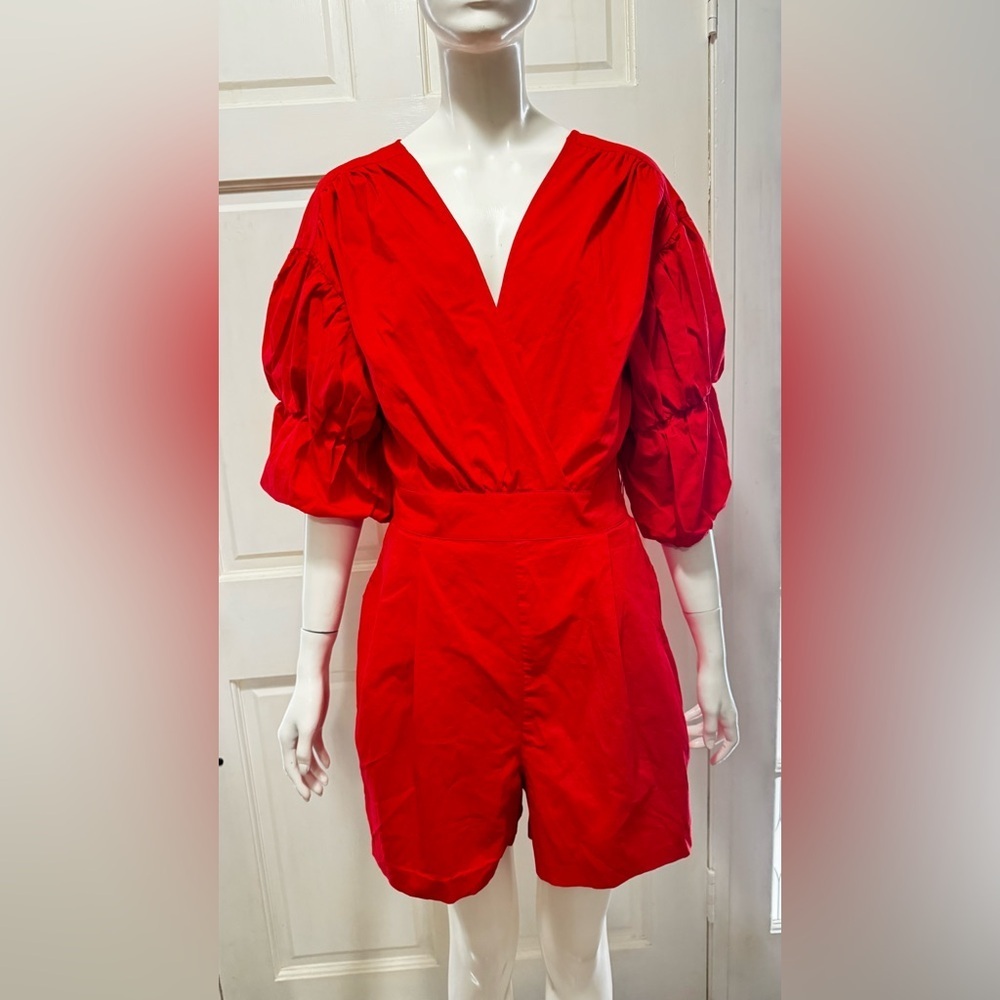 Gabrielle Union by New York company Elegant Red Jumpsuit Women Sz Medium. P-25